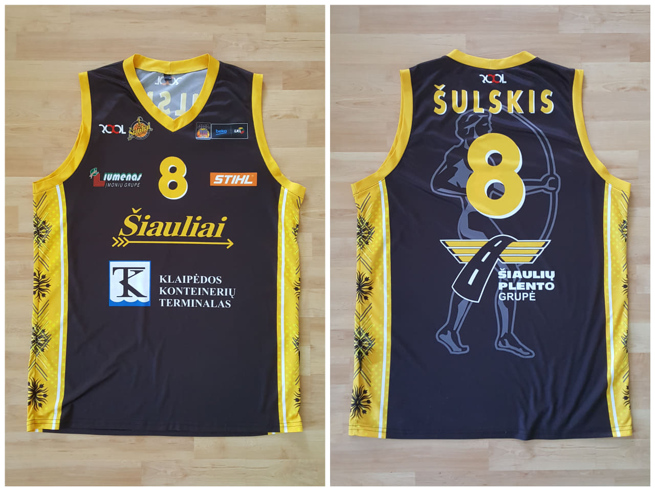 BC Šiauliai. Marškinėliai - Vytautas Šulskis (2014-15, LKL)